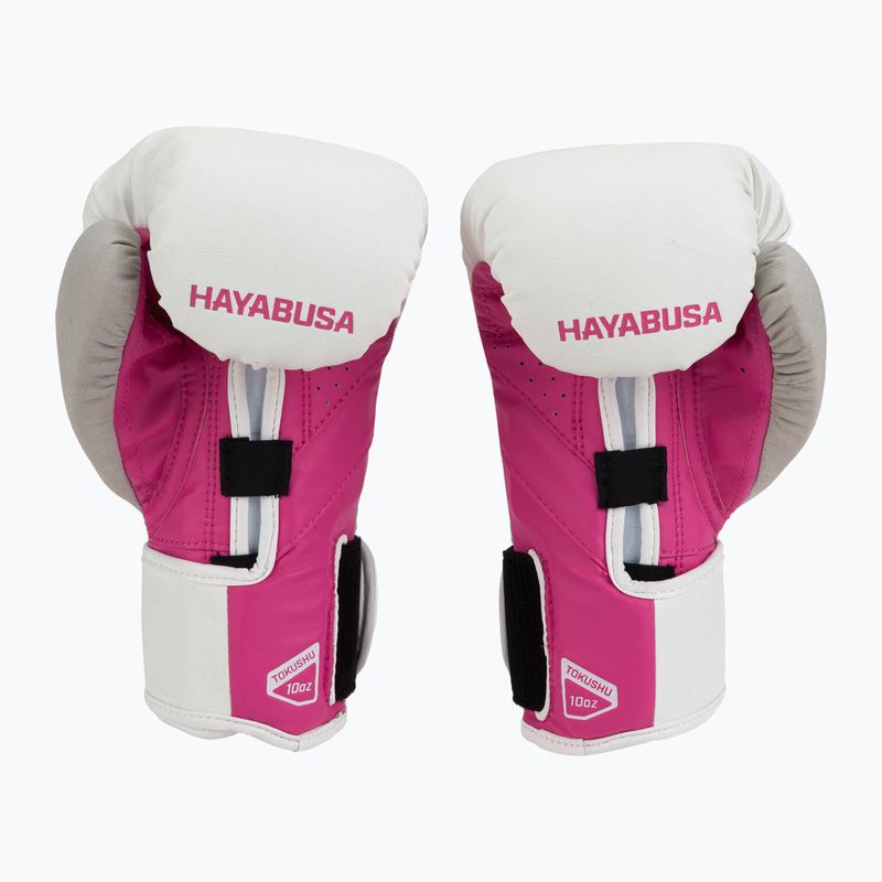 Рукавиці боксерські Hayabusa T3 біло-рожеві T314G 2