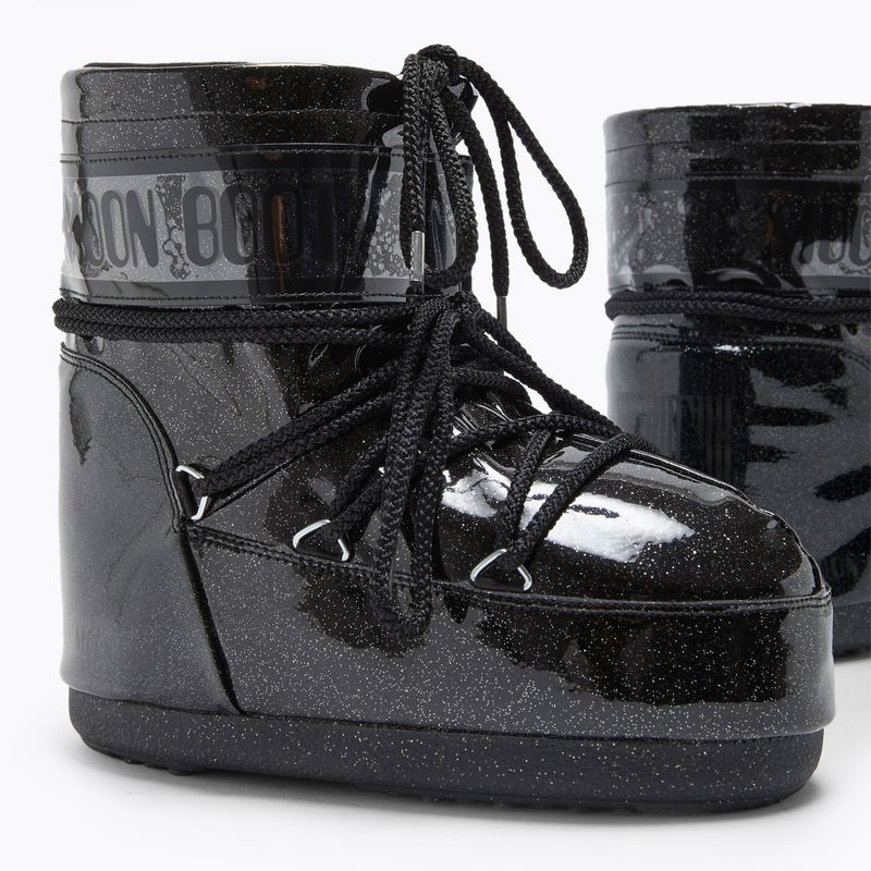 Снігоступи жіночі Moon Boot Icon Low Glitter black 8