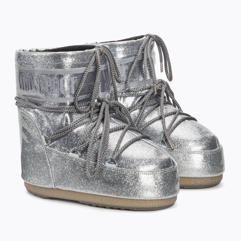 Черевики зимові жіночі Moon Boot Icon Low Glitter silver 4