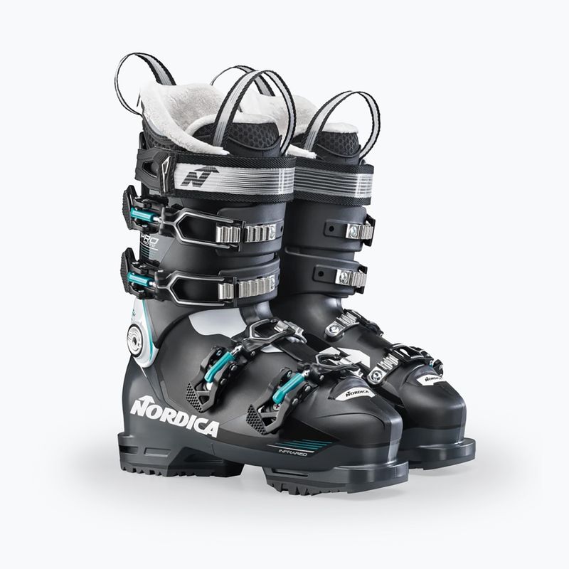 Черевики гірськолижні жіночі Nordica Pro Machine 85 W GW black/white/green 6