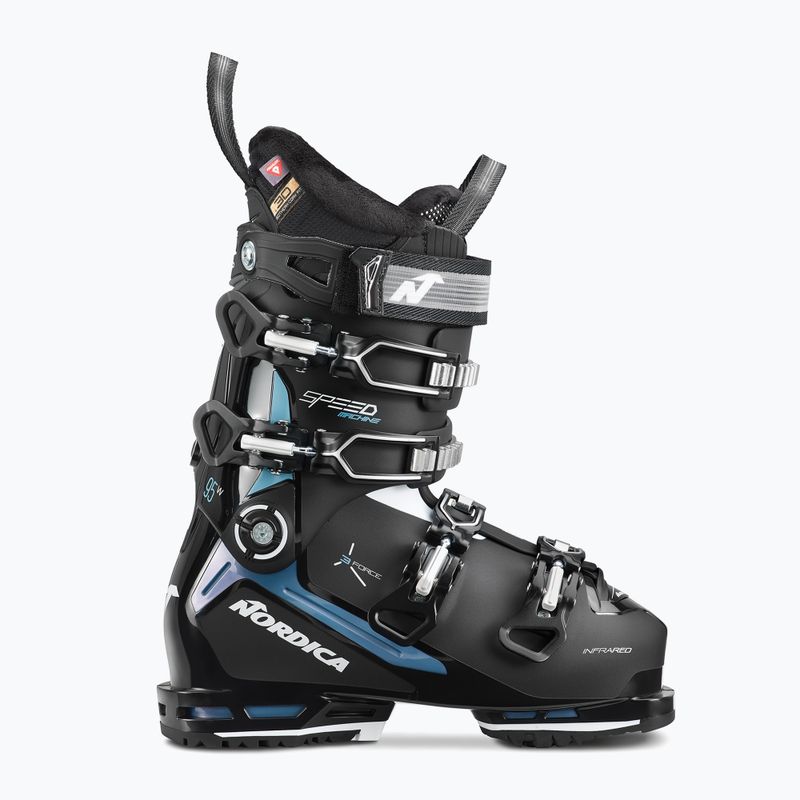 Черевики гірськолижні жіночі Nordica Speedmachine 3 95 W GW black/light blue/white 6