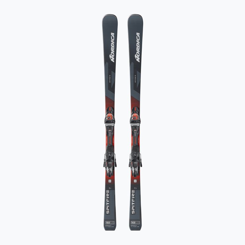 Лижі гірські Nordica Spitfire TI + Кріплення TP2LT11 FDT grey/blue/red/silver
