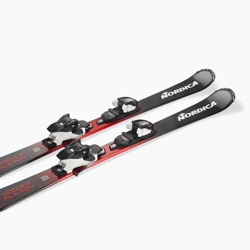 Лижі гірські дитячі + кріплення Nordica Team JR (110-150) + J7.0 FDT black/red 6
