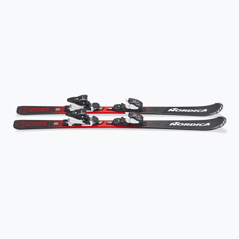Лижі гірські дитячі + кріплення Nordica Team JR (100-140) + J4.5 FDT black/red 5