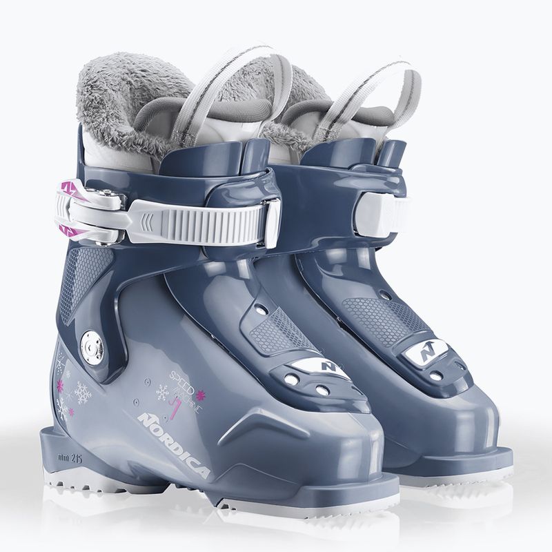 Черевики лижні дитячі Nordica Speedmachine J 1 blue/light blue/fucsia 7