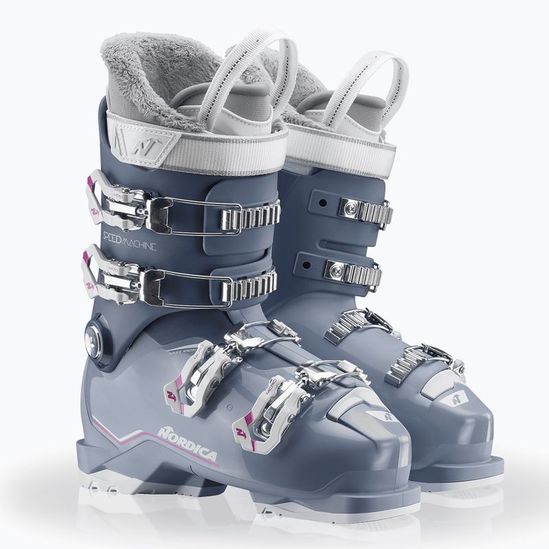 Черевики лижні дитячі Nordica Speedmachine J 4 blue/light blue/fucsia 7