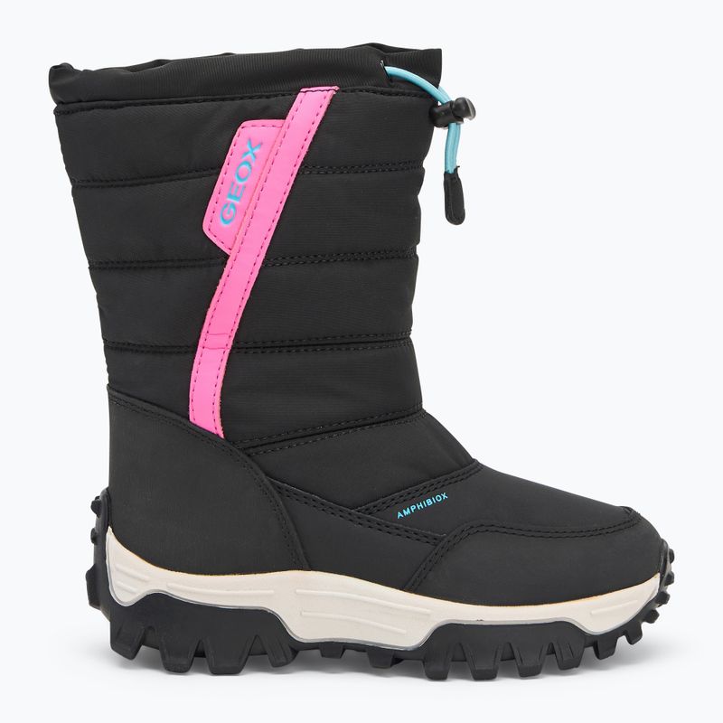 Черевики зимові дитячі Geox Himalaya ABX black / fuchsia 2