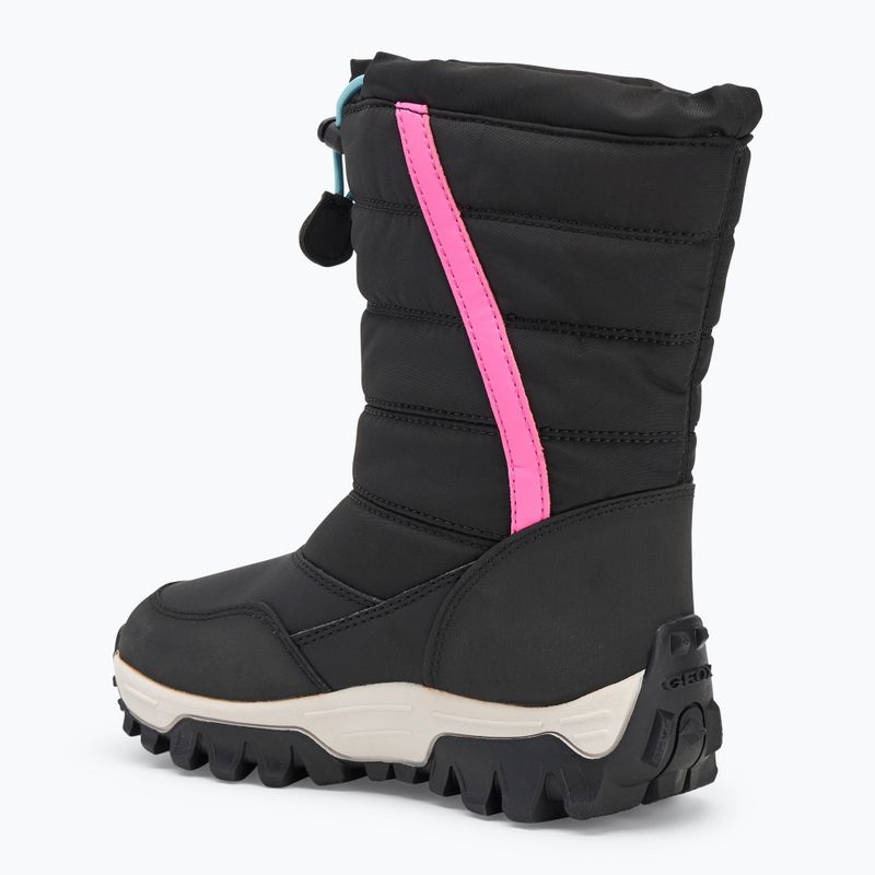 Черевики зимові дитячі Geox Himalaya ABX black / fuchsia 3