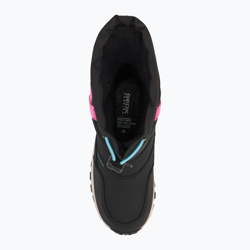 Черевики зимові дитячі Geox Himalaya ABX black / fuchsia 5