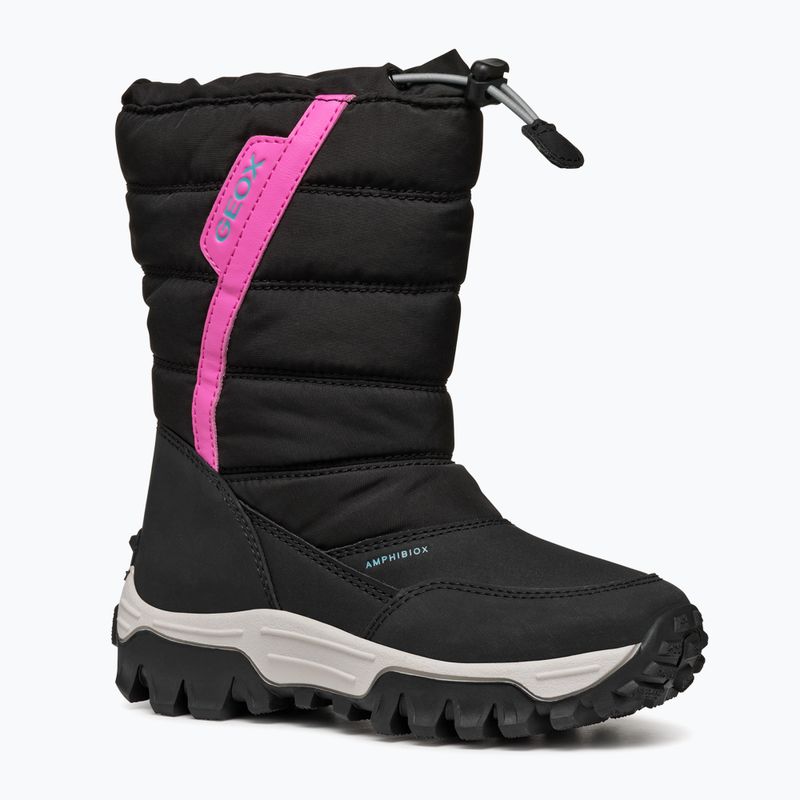 Черевики зимові дитячі Geox Himalaya ABX black / fuchsia