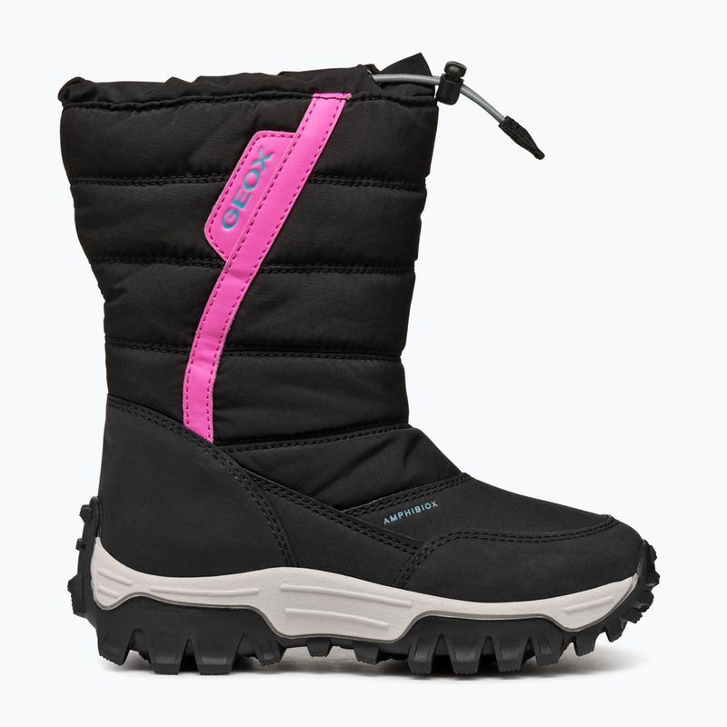 Черевики зимові дитячі Geox Himalaya ABX black / fuchsia 2