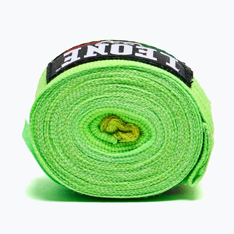 Бинти боксерські Leone 1947 Hand Wraps 350 см verde fluo/fluo green 4