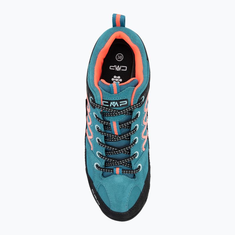 Жіночі трекінгові черевики CMP Moon Low Wp teal/red fluo 5