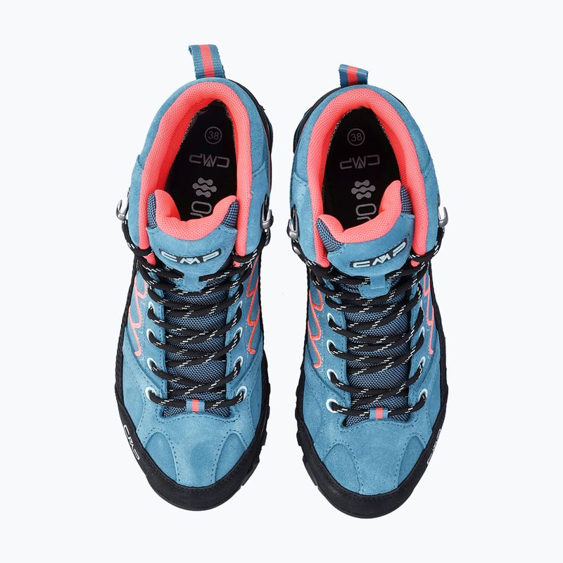 Жіночі трекінгові черевики CMP Moon Mid WP teal/red fluo 3