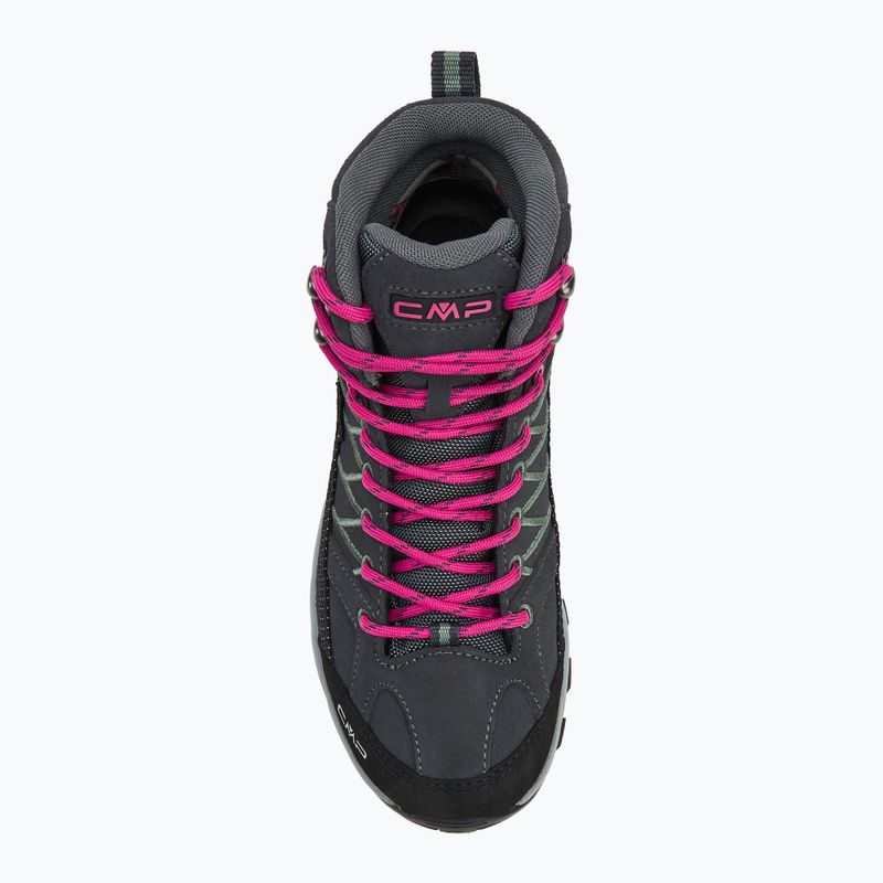 Черевики трекінгові жіночі CMP Rigel Mid Wp antracite/mineral green 5