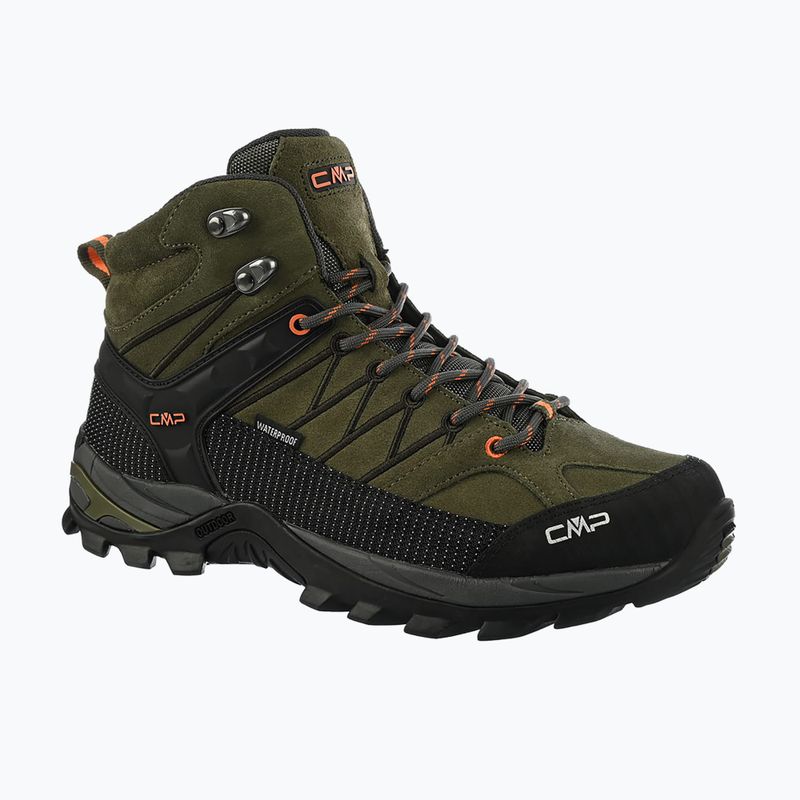 Чоловічі трекінгові черевики CMP Rigel Mid Wp olive/flame