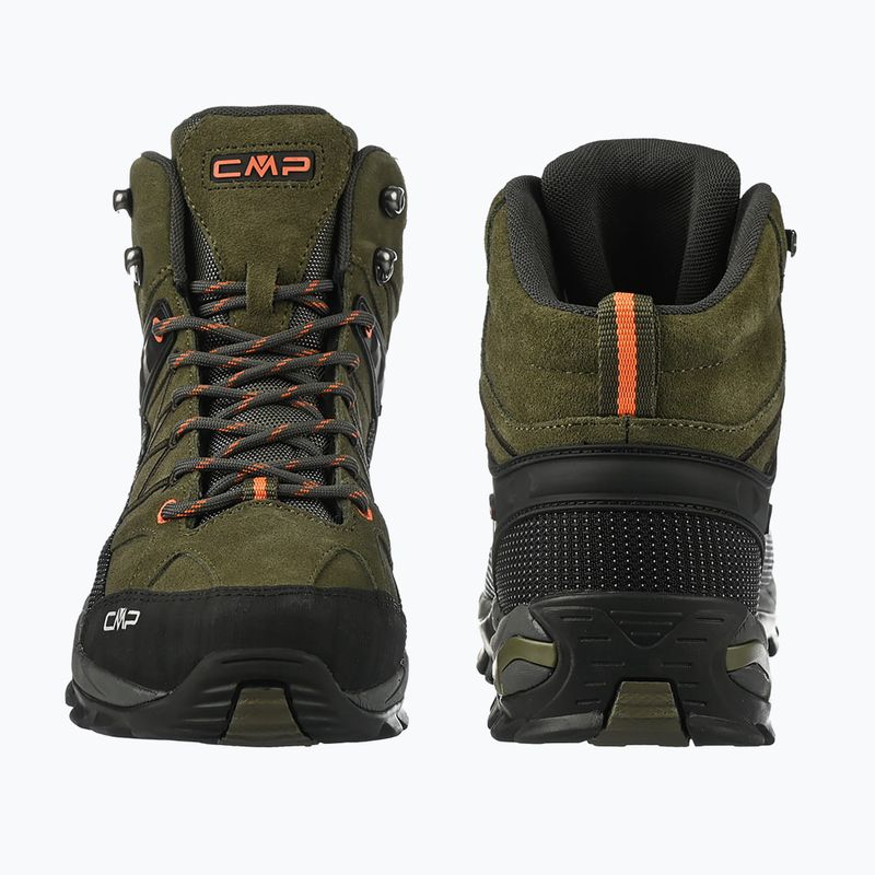 Чоловічі трекінгові черевики CMP Rigel Mid Wp olive/flame 4