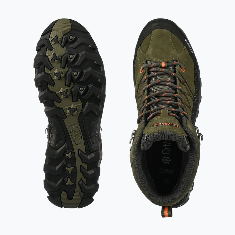 Чоловічі трекінгові черевики CMP Rigel Mid Wp olive/flame 5