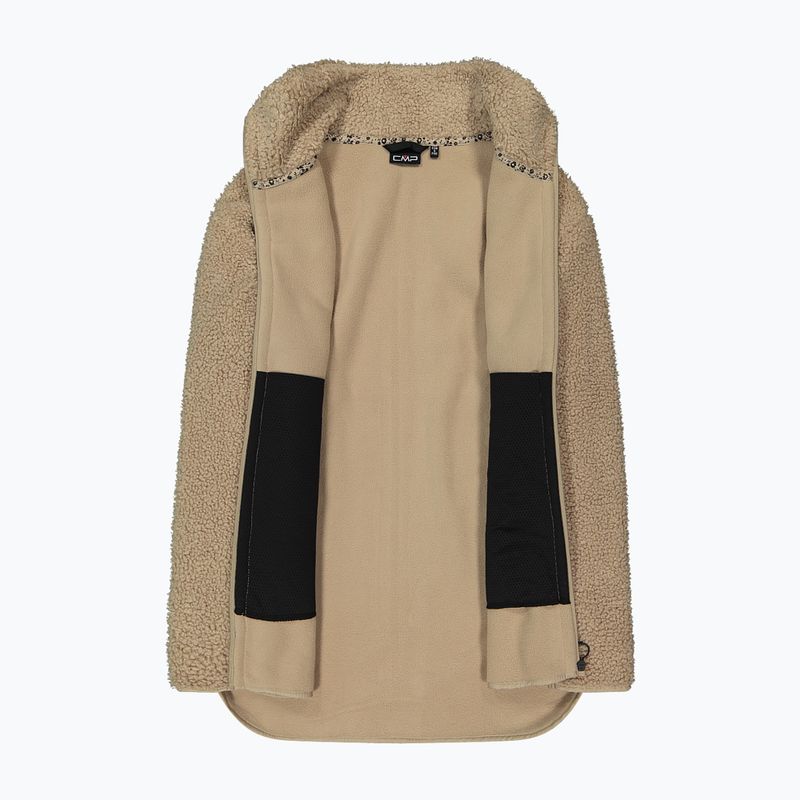Куртка жіноча CMP 35P3846 Long Teddy Highloft cookie 4