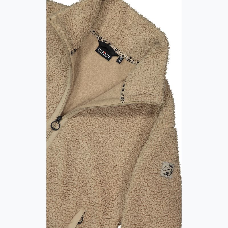 Куртка жіноча CMP 35P3846 Long Teddy Highloft cookie 5
