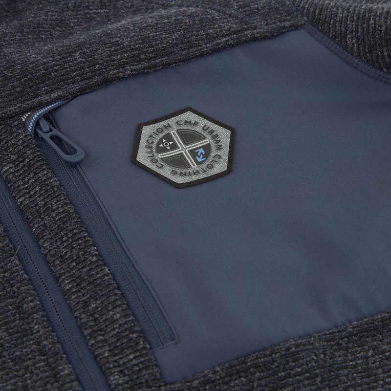 Кофта флісова чоловіча CMP 35H3907 Melange Knitted b.blue melange/b.blue 4