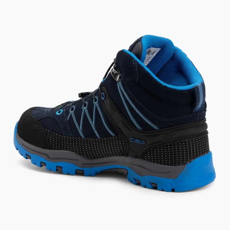 Юніорські трекінгові черевики CMP Rigel Mid Wp b.blue/bluestone/royal blue 3