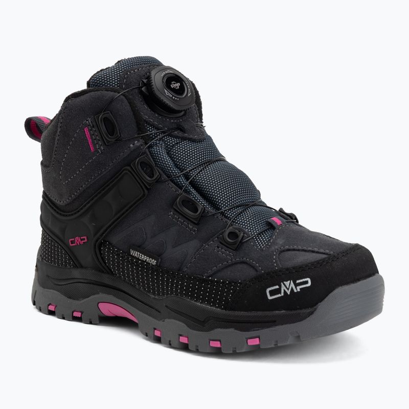 Взуття трекінгове дитяче CMP Kiruna Mid Fitgo Fleece Wp antracite/festival