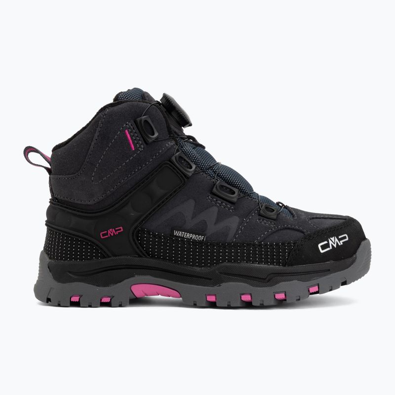 Взуття трекінгове дитяче CMP Kiruna Mid Fitgo Fleece Wp antracite/festival 2