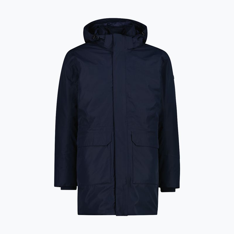 Куртка-дощовик чоловіча CMP 35K3737 Parka Zip Hood black/blue/winter sun 6