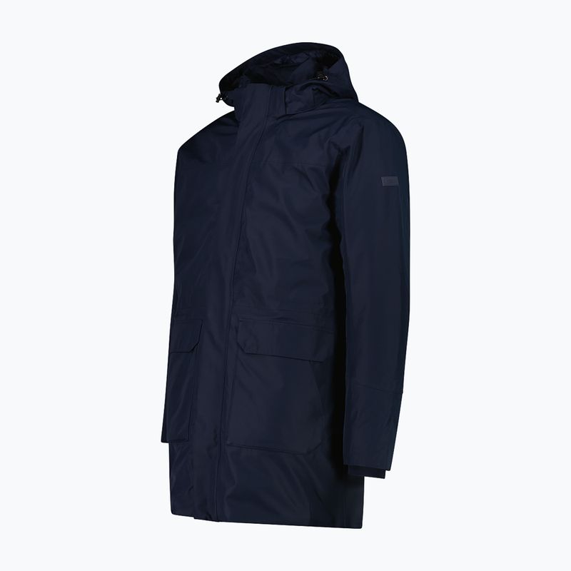 Куртка-дощовик чоловіча CMP 35K3737 Parka Zip Hood black/blue/winter sun 8
