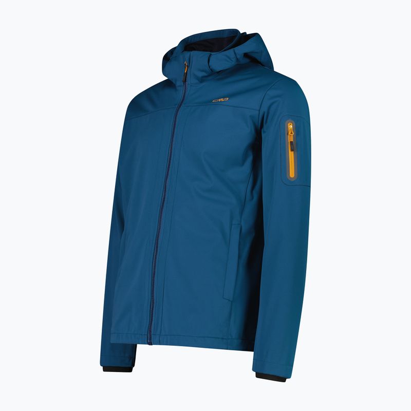 Куртка софтшел чоловіча CMP 39A5027 Zip Hood petroleum 3