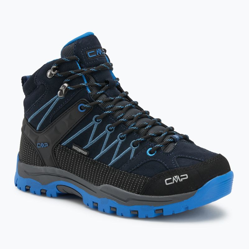 Юніорські трекінгові черевики CMP Rigel Mid Wp blue/bluestone/royal blue