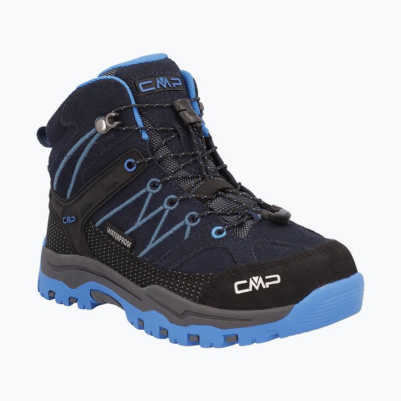 Юніорські трекінгові черевики CMP Rigel Mid Wp blue/bluestone/royal blue 8