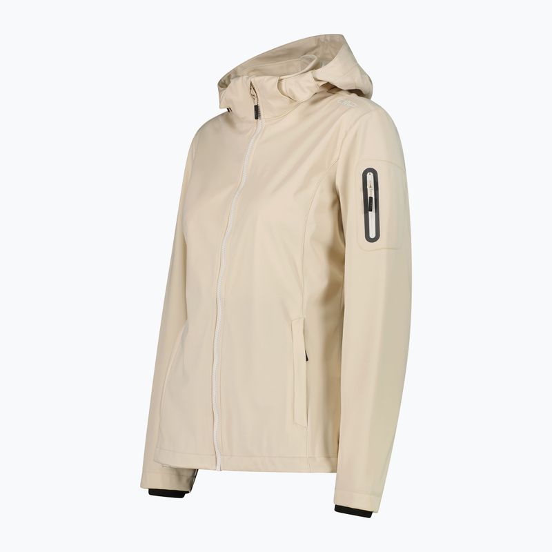 Жіноча софтшелл куртка CMP 39A5016 Zip Hood cream 3