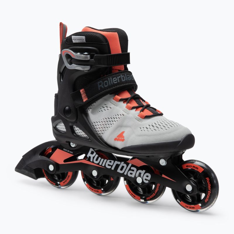 Роликові ковзани жіночі Rollerblade Macroblade 80 сіро-помаранчеві 07100700 R50