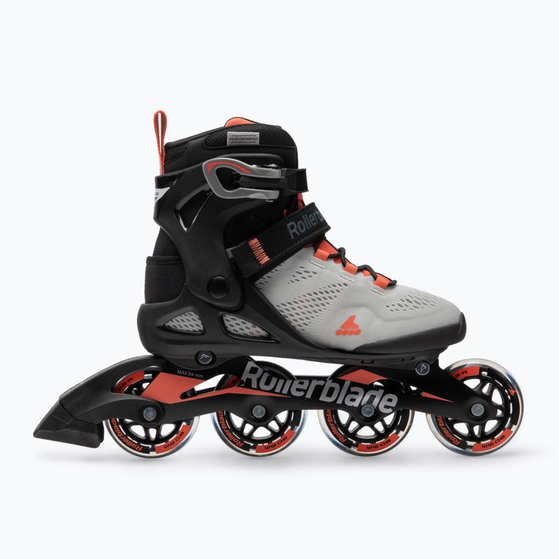 Роликові ковзани жіночі Rollerblade Macroblade 80 сіро-помаранчеві 07100700 R50 2