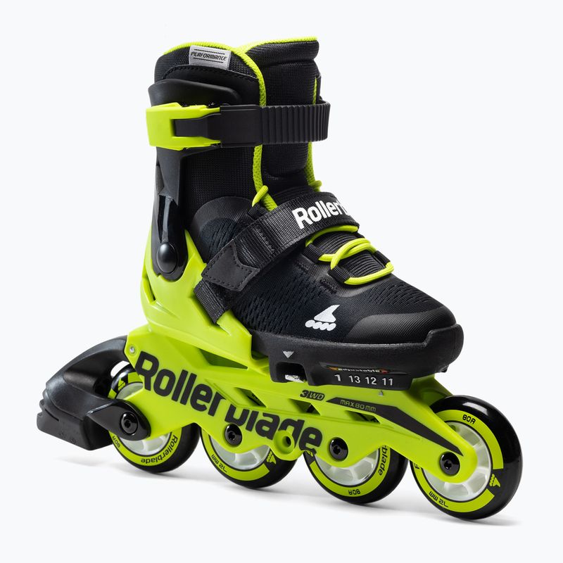 Роликові ковзани дитячі Rollerblade Microblade чорно-жовті7101700215