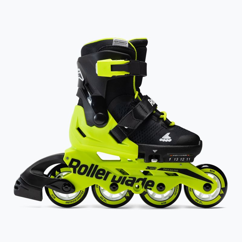 Роликові ковзани дитячі Rollerblade Microblade чорно-жовті7101700215 2