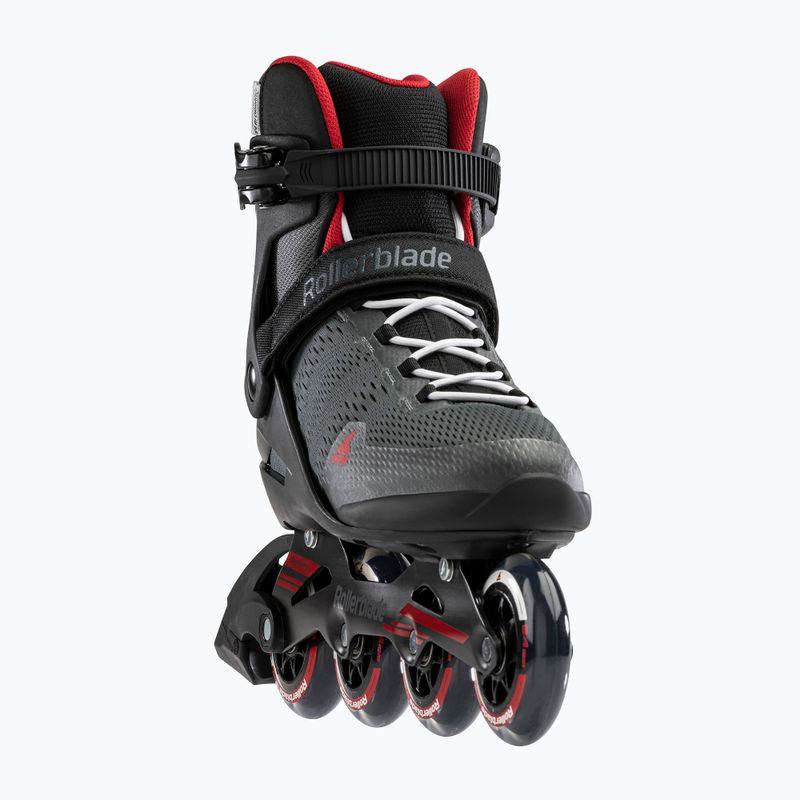 Чоловічі роликові ковзани Rollerblade Spark 84 темно-сірі/червоні 5