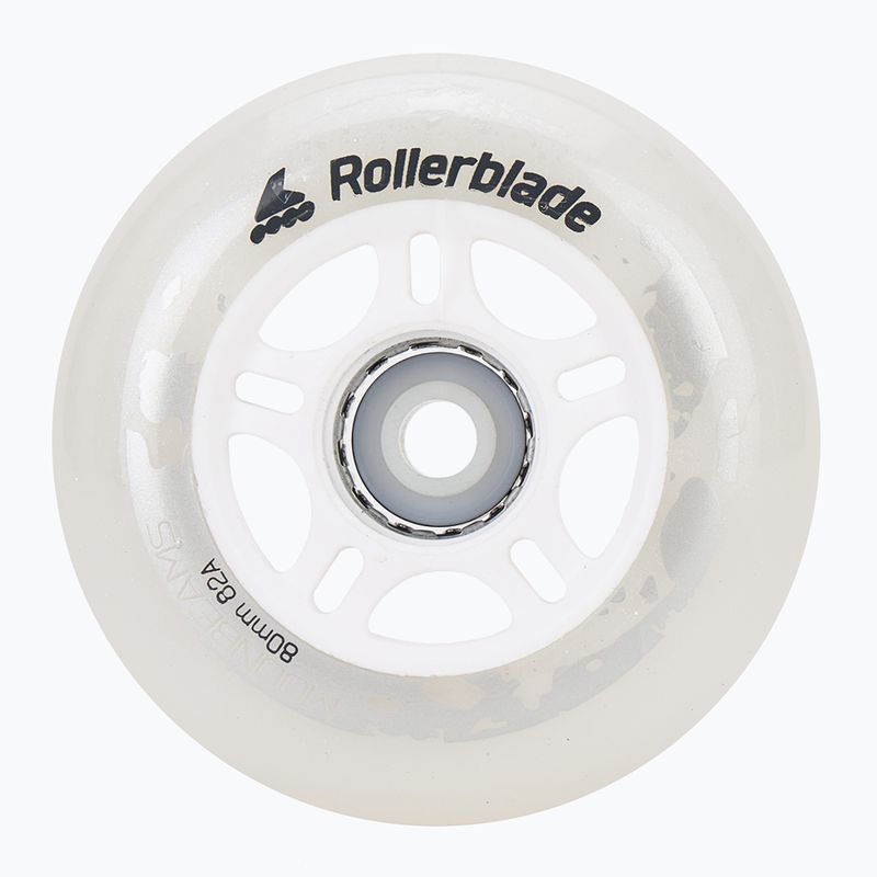 Роликові колеса Rollerblade Moonbeams Led Wheels 80мм/82A 4 шт. білі 06120000 101 2