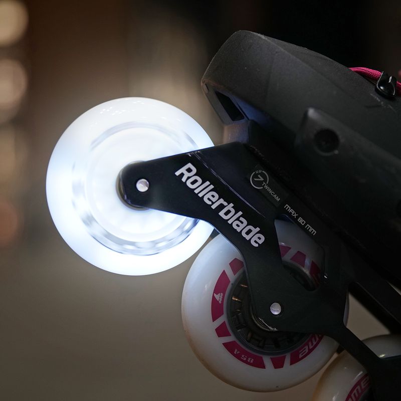 Роликові колеса Rollerblade Moonbeams Led Wheels 80мм/82A 4 шт. білі 06120000 101 6