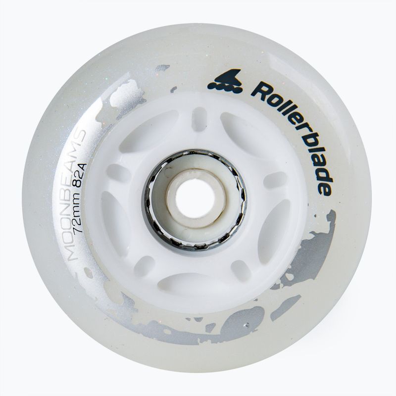 Роликові колеса Rollerblade Moonbeams Led Wheels 72мм/82A 4 шт. білі 06130000 101 2