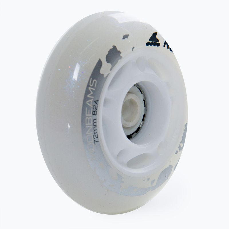 Роликові колеса Rollerblade Moonbeams Led Wheels 72мм/82A 4 шт. білі 06130000 101 3