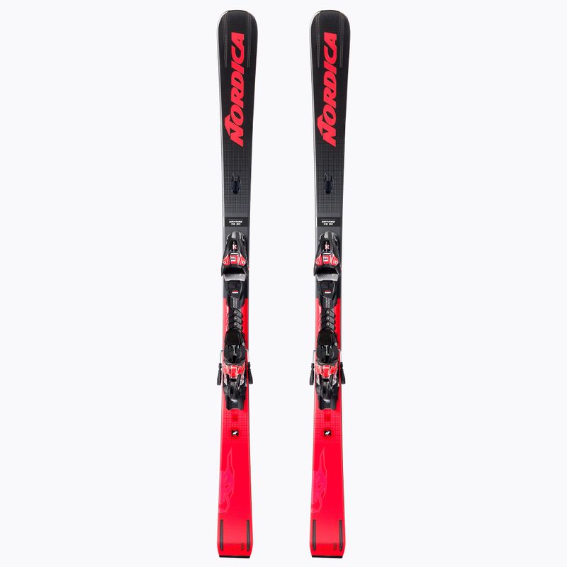 Лижі гірські Nordica DOBERMANN SPITFIRE 80 RB + XCELL 12 FDT чорно-червоні 0A1236LB 001