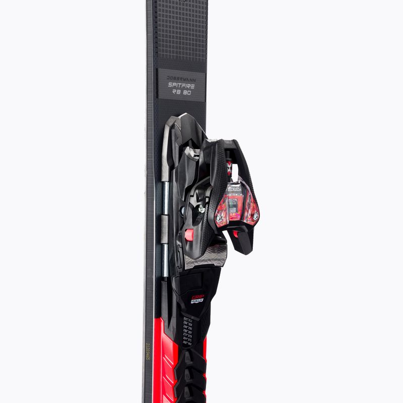 Лижі гірські Nordica DOBERMANN SPITFIRE 80 RB + XCELL 12 FDT чорно-червоні 0A1236LB 001 6