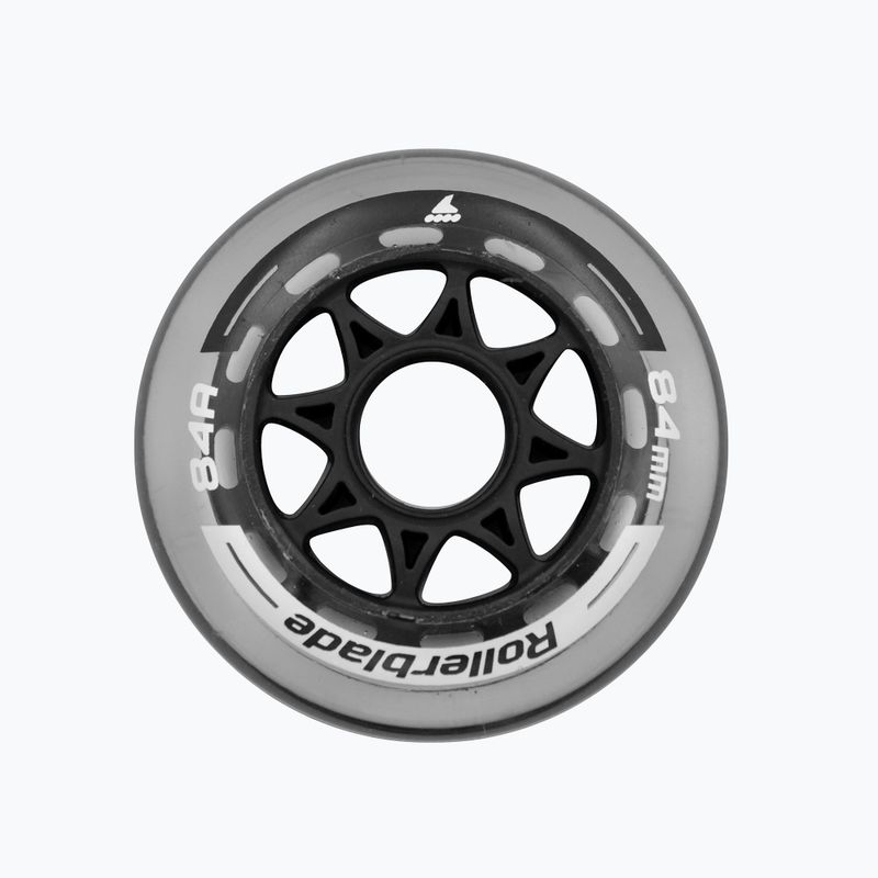 Колеса для роликових ковзанів Rollerblade Wheels XT 84MM/84A 8 шт. сірі 06953100080