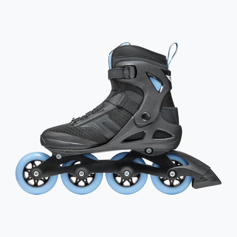 Роликові ковзани жіночі Rollerblade Macroblade 84 BOA чорно-блакитні 07370700092 10