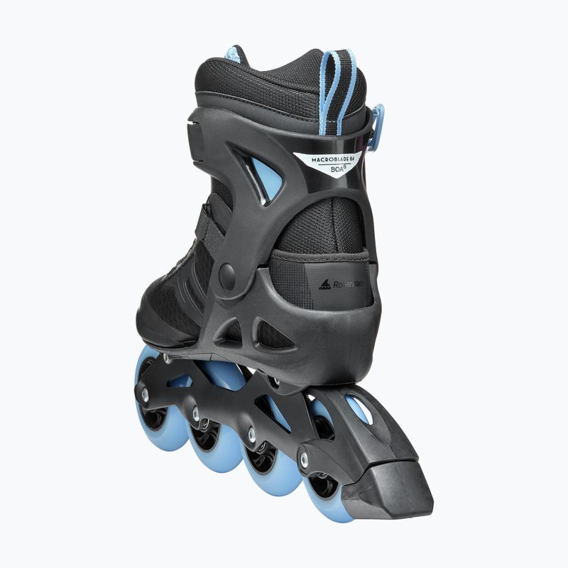 Роликові ковзани жіночі Rollerblade Macroblade 84 BOA чорно-блакитні 07370700092 11