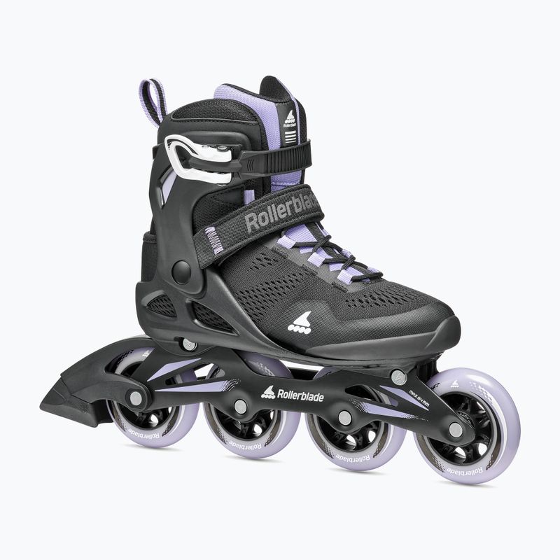 Роликові ковзани жіночі Rollerblade Macroblade 84 чорно-фіолетові 07370900 8