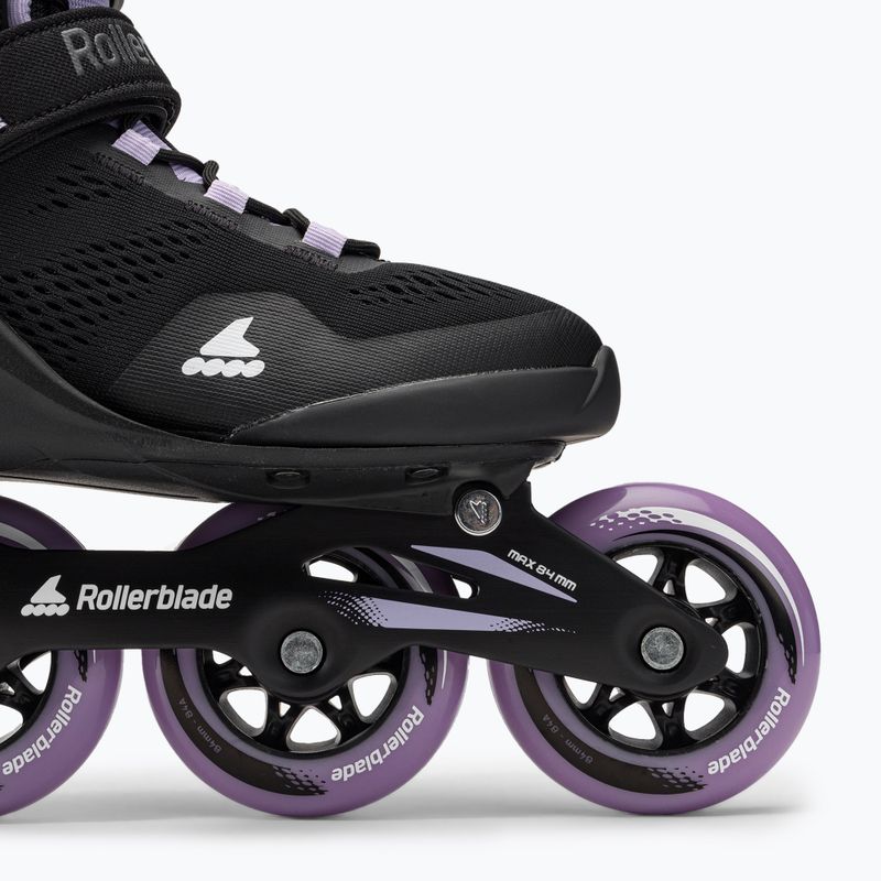 Роликові ковзани жіночі Rollerblade Macroblade 84 чорно-фіолетові 07370900 6